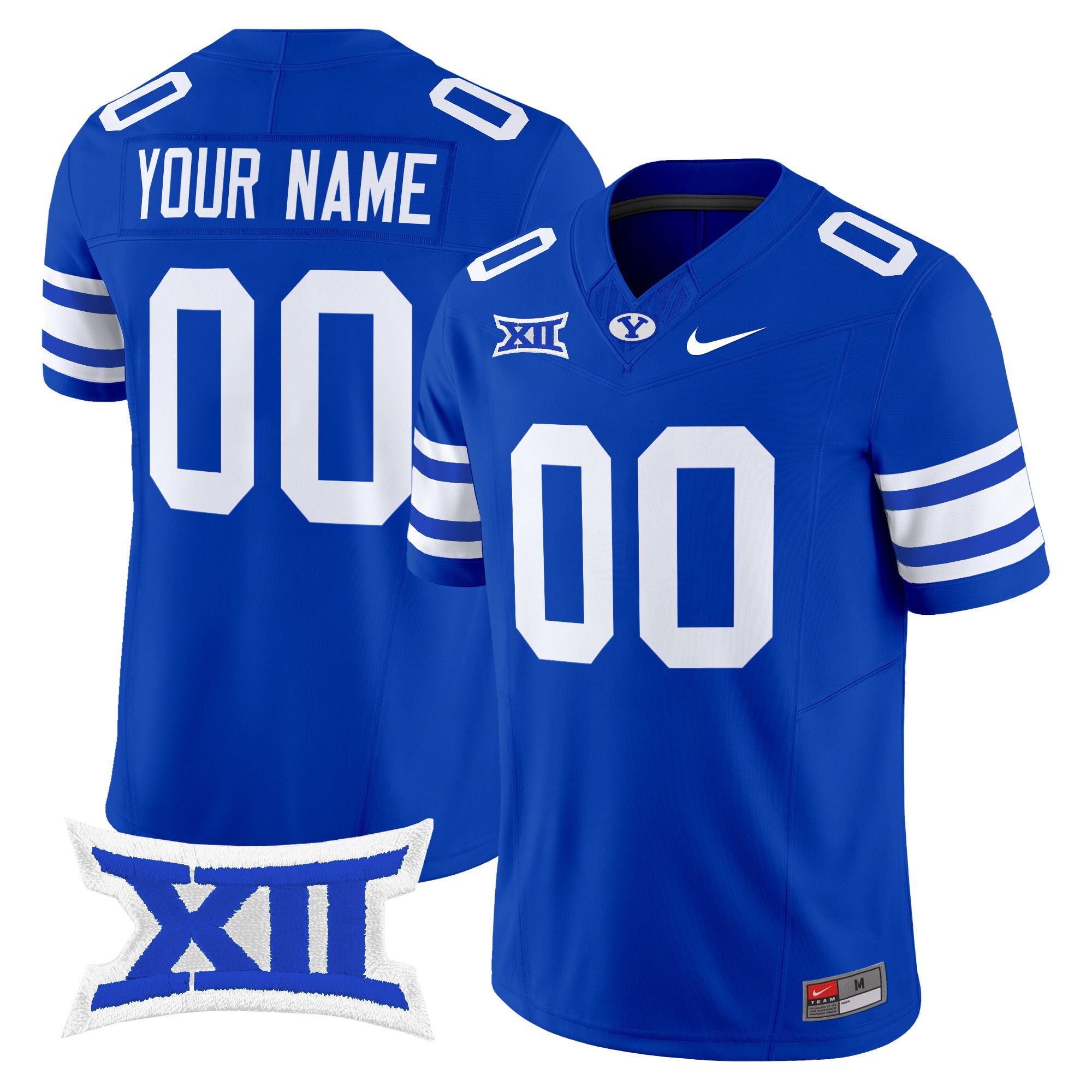 Men BYU Cougars Blue Nike 2024 Vapor Limited Custom NCAA Jersey style 1->customized ncaa jersey->Custom Jersey